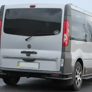 Задній захист AK-Special Black (нерж) для Nissan Primastar 2002–2014