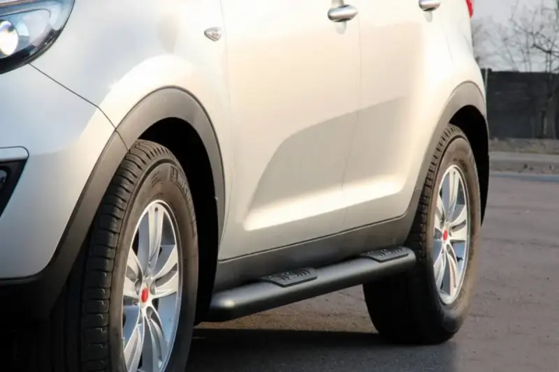 Бічні труби Black (2 шт., нерж.) для KIA Sportage 2010–2015