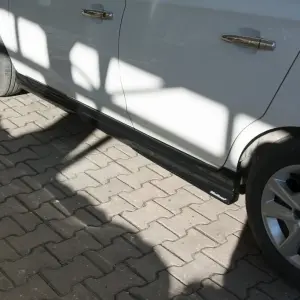Бічні пороги (під фарбування) для Opel Corsa E 2015–2019