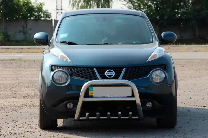 Кенгурятник QT012 (нерж) для Nissan Juke 2010–2019
