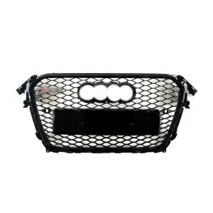 Передня решітка RS-style (2012-2015, чорна) для Audi A4 B8 2007–2015