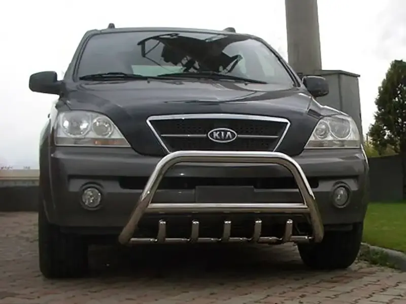 Кенгурятник WT003 (нерж.) для KIA Sorento I BL 2002–2009