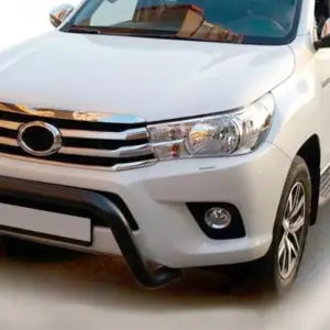 Передній захист WT009 Black (нерж) для Toyota Hilux 2015–