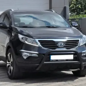 Кенгурятник WT006 Black (нерж.) для KIA Sportage 2010–2015