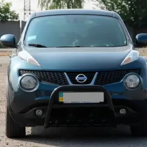 Кенгурятник QT012 Black (нерж) для Nissan Juke 2010–2019