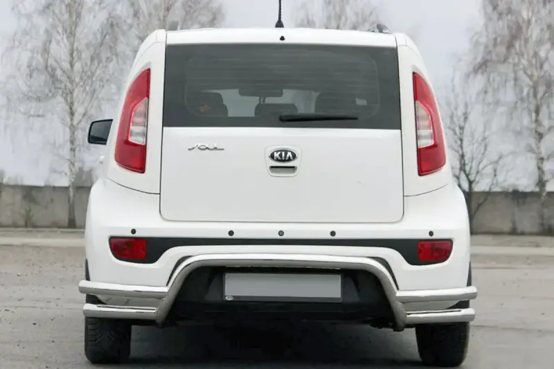 Задній захист AK007-2 (нерж) для KIA Soul II 2013–2018