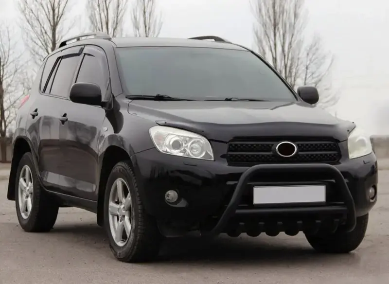 Кенгурятник WT003 Black (нерж) для Toyota Rav 4 2006–2013