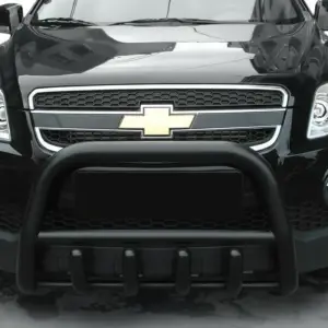 Передня дуга QT006 Black (нерж.) для Chevrolet Captiva 2006–2019