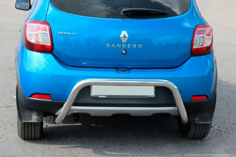 Задня дуга AK007 (нерж) для Renault Sandero 2013–2022