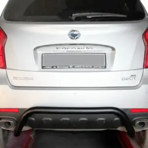 Задня дуга AK007 Black (нерж) для SsangYong Korando 2010–2019