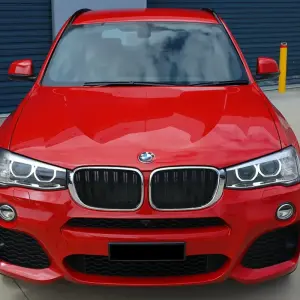 Ніздрі M-Look (2014-2018, чорний глянець з хром окантовкою) для BMW X3 F25 2011–2018