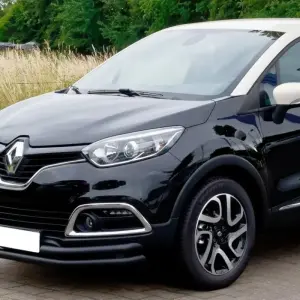 Передній захист ST085 Black (нерж) для Renault Captur 2013–2019