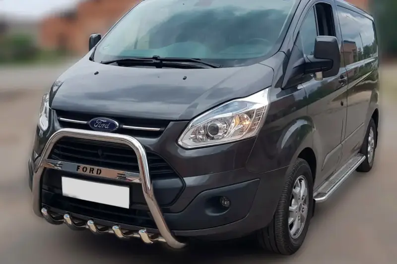 Кенгурятник WT006 F1-56 (нерж) для Ford Custom 2013–2022