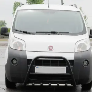 Кенгурятник WT006 Black (нерж) для Fiat Fiorino/Qubo 2008–2024