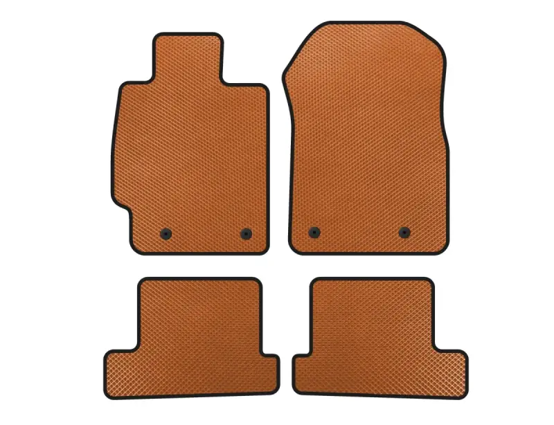 Килимки EVA (Купе, Помаранчевий) для Subaru BRZ 2012–2021