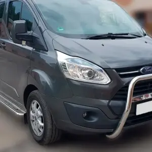 Кенгурятник WT006 F1-55 (нерж) для Ford Custom 2013–2022
