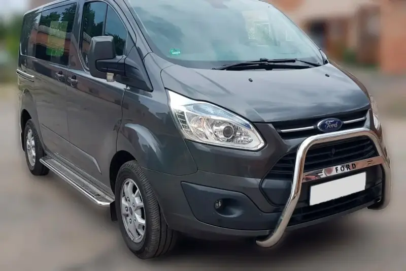 Кенгурятник WT006 F1-55 (нерж) для Ford Custom 2013–2022