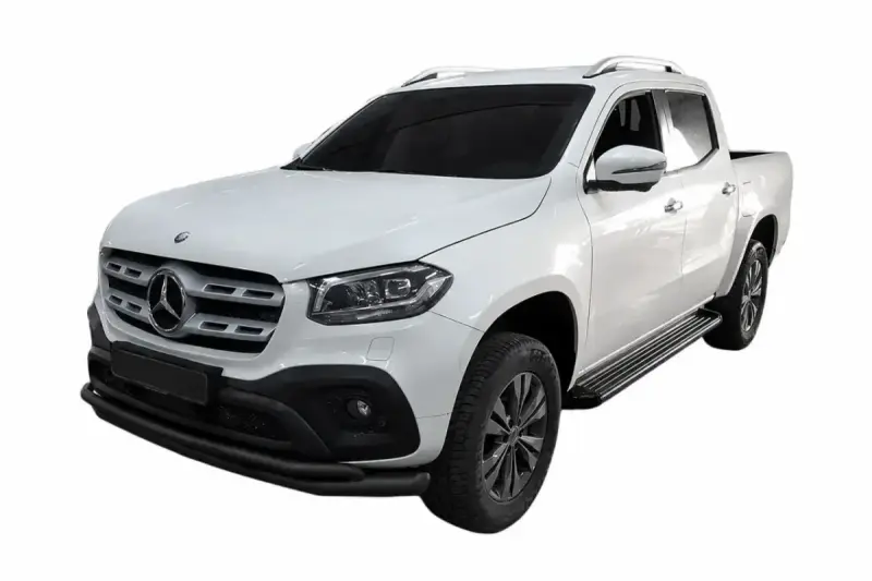Передній вус ST017 Black (нерж, 60мм) для Mercedes-Benz X class 2017–2020