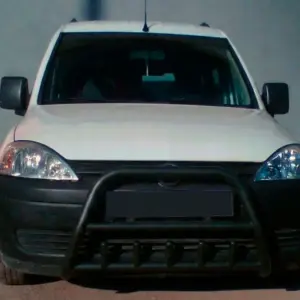 Кенгурятник WT003 Black (нерж) для Opel Combo 2002–2012