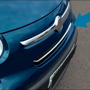 Накладки на решітку (rockstar, нерж.) для Fiat 500/500L 2013–2022