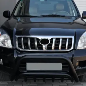 Кенгурятник низький WT002 Black (нерж) для Toyota Land Cruiser Prado 120 2002–2009