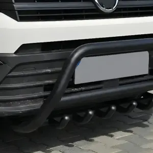 Кенгурятник WT003 Black (нерж) для Volkswagen Crafter 2016–
