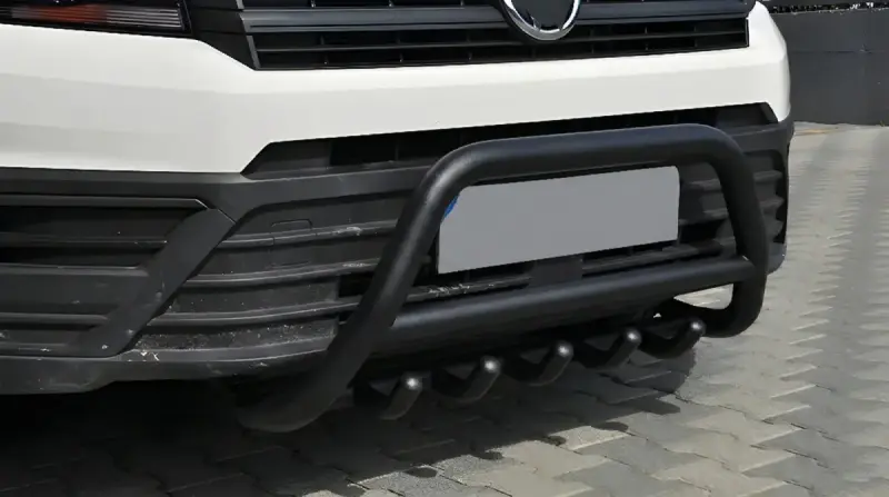 Кенгурятник WT003 Black (нерж) для Volkswagen Crafter 2016–