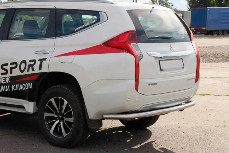 Задній захист AK005 (нерж) для Mitsubishi Pajero Sport 2015–