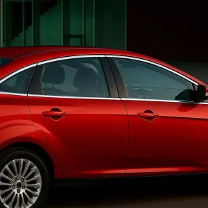 Повна окантовка вікон Sedan (12 шт, нерж) для Ford Focus III 2011–2017
