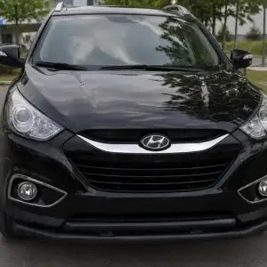 Передня дуга ST014-2 Black (нерж.) для Hyundai IX-35 2010–2015