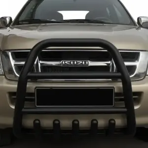 Передній захист QT007 Black (нерж.) для Isuzu D-Max 2011–2019