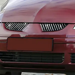 Накладки на решітку радіатора (24 шт, нерж) для Mitsubishi Colt 2004–2012