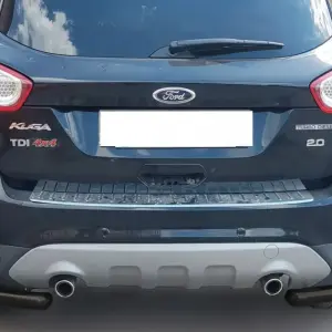 Задні подвійні куточки AK003-double Black (2 шт., нерж) для Ford Kuga 2008–2013