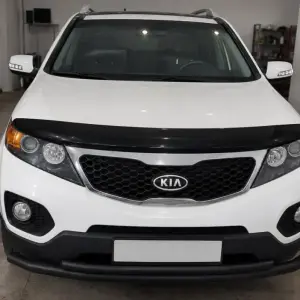 Передня нижня дуга Black (нерж) для KIA Sorento II XM 2009–2014