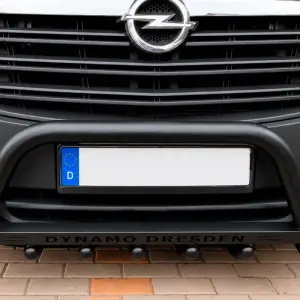 Кенгурятник WT004 Black (нерж) для Opel Movano 2021–
