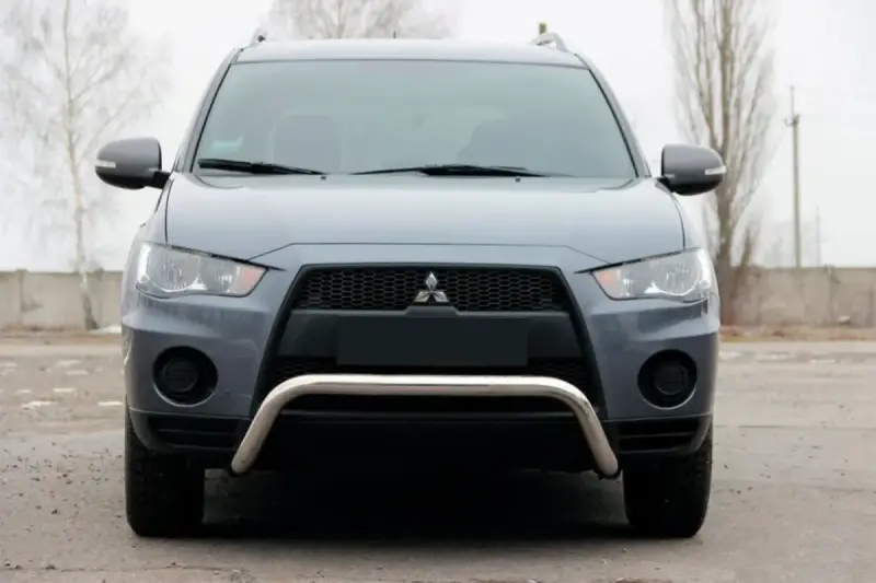 Кенгурятник WT007 (нерж.) для Mitsubishi Outlander 2006–2012