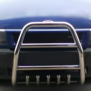 Кенгурятник QT007 (2000-2006, нерж.) для Ford Transit 2000–2014