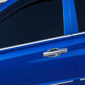 Молдинги на бічні вікна PickUp (4 шт, нерж) для SsangYong Action 2005–2018