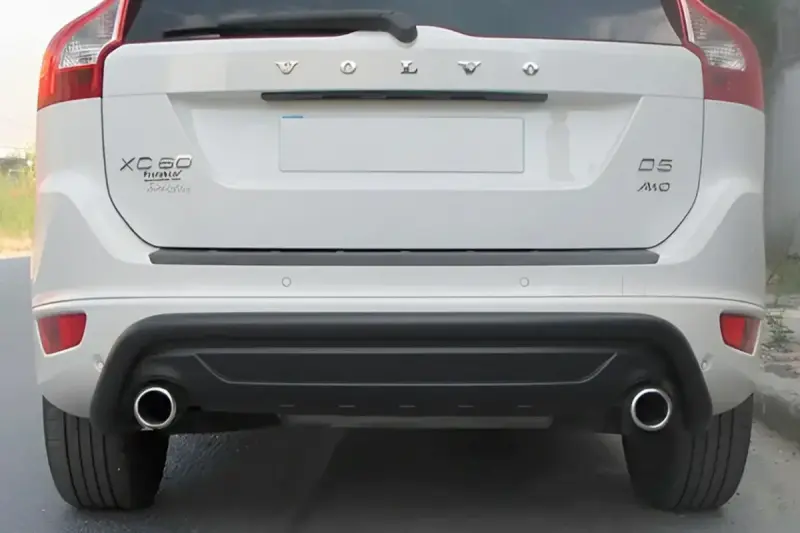 Задній захист AK007 Black (нерж) для Volvo XC60 2009–2017