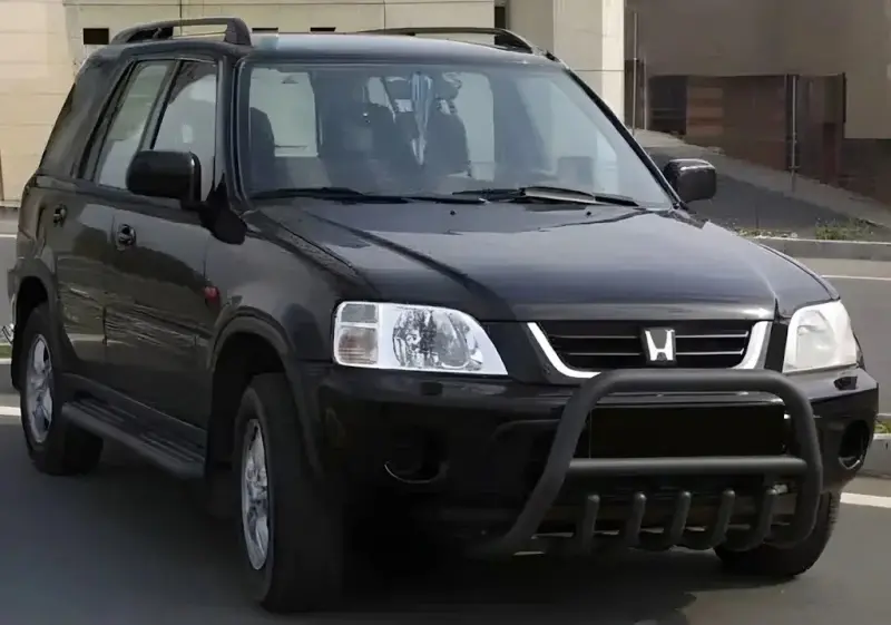 Кенгурятник WT003 Black нерж.) для Honda CRV 1996–2001