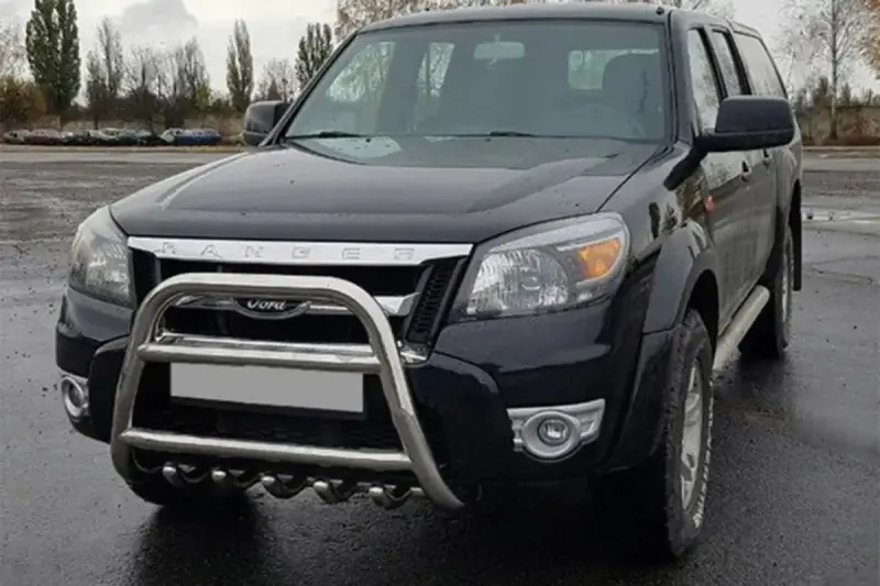 Кенгурятник QT008 (нерж) для Ford Ranger 2007–2011