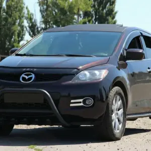 Передній захист WT003 Black (нерж.) для Mazda CX-7 2006–2012