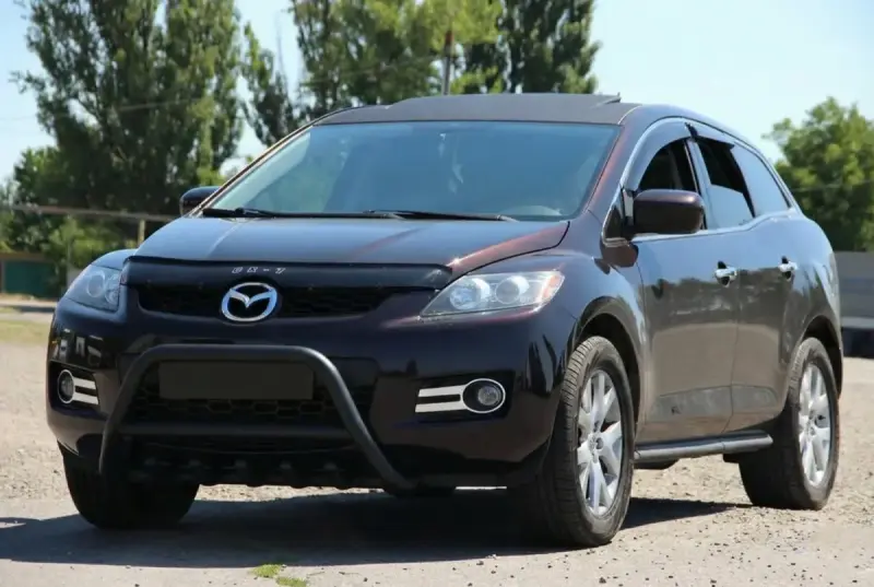 Передній захист WT003 Black (нерж.) для Mazda CX-7 2006–2012