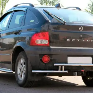 Задній захист AK005-2 (нерж) для SsangYong Action 2005–2018