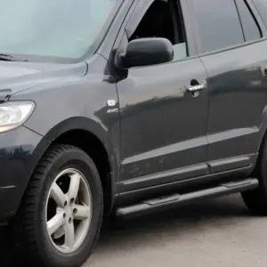 Бічні труби B3 Black (2 шт., нерж.) для Hyundai Santa Fe 2 2006–2012