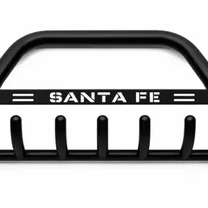 Кенгурятник WT004 Black (нерж) для Hyundai Santa Fe 3 2012–2018