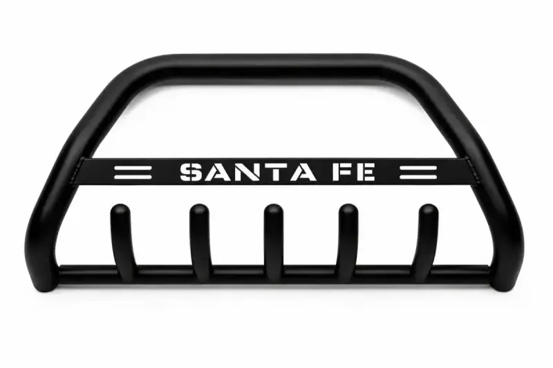 Кенгурятник WT004 Black (нерж) для Hyundai Santa Fe 3 2012–2018