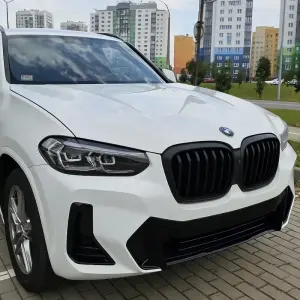 Ніздрі 1 Bar (2021+, чорний матовий) для BMW X3 G01 2018–