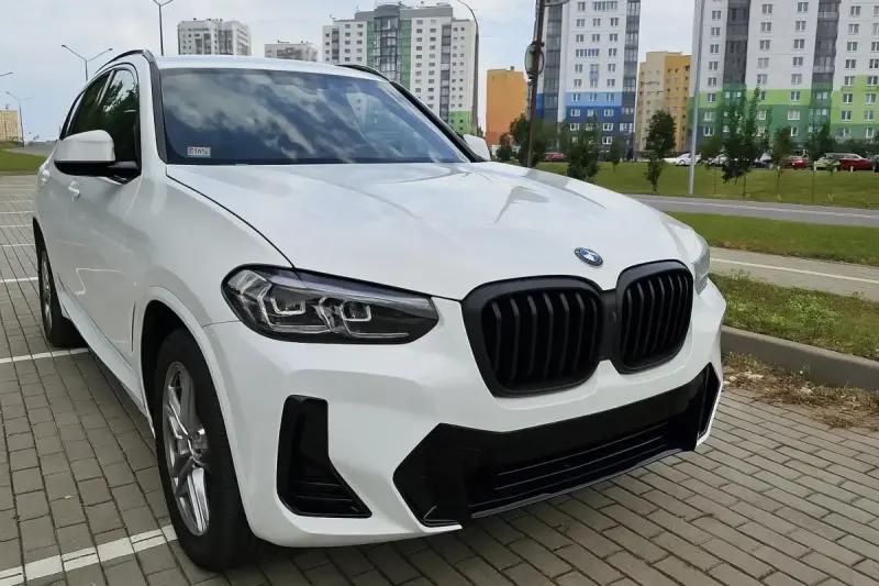 Ніздрі 1 Bar (2021+, чорний матовий) для BMW X3 G01 2018–