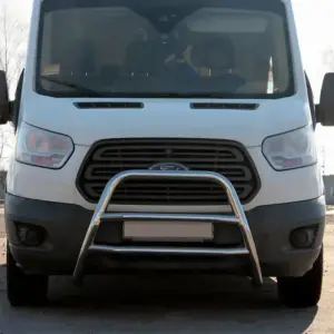 Кенгурятник WT022 (нерж.) для Ford Transit 2014–